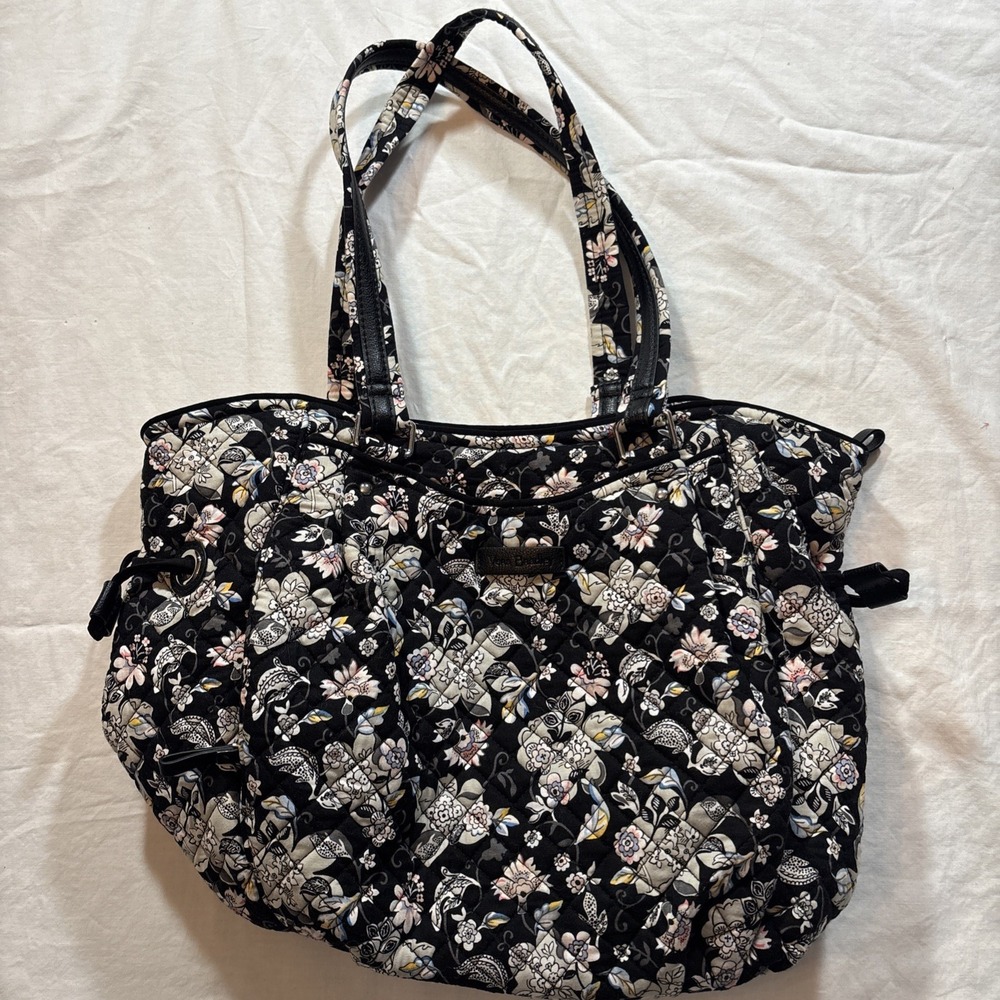 Vera Bradley Glenna Satchel Holland Garden Multi Compartments